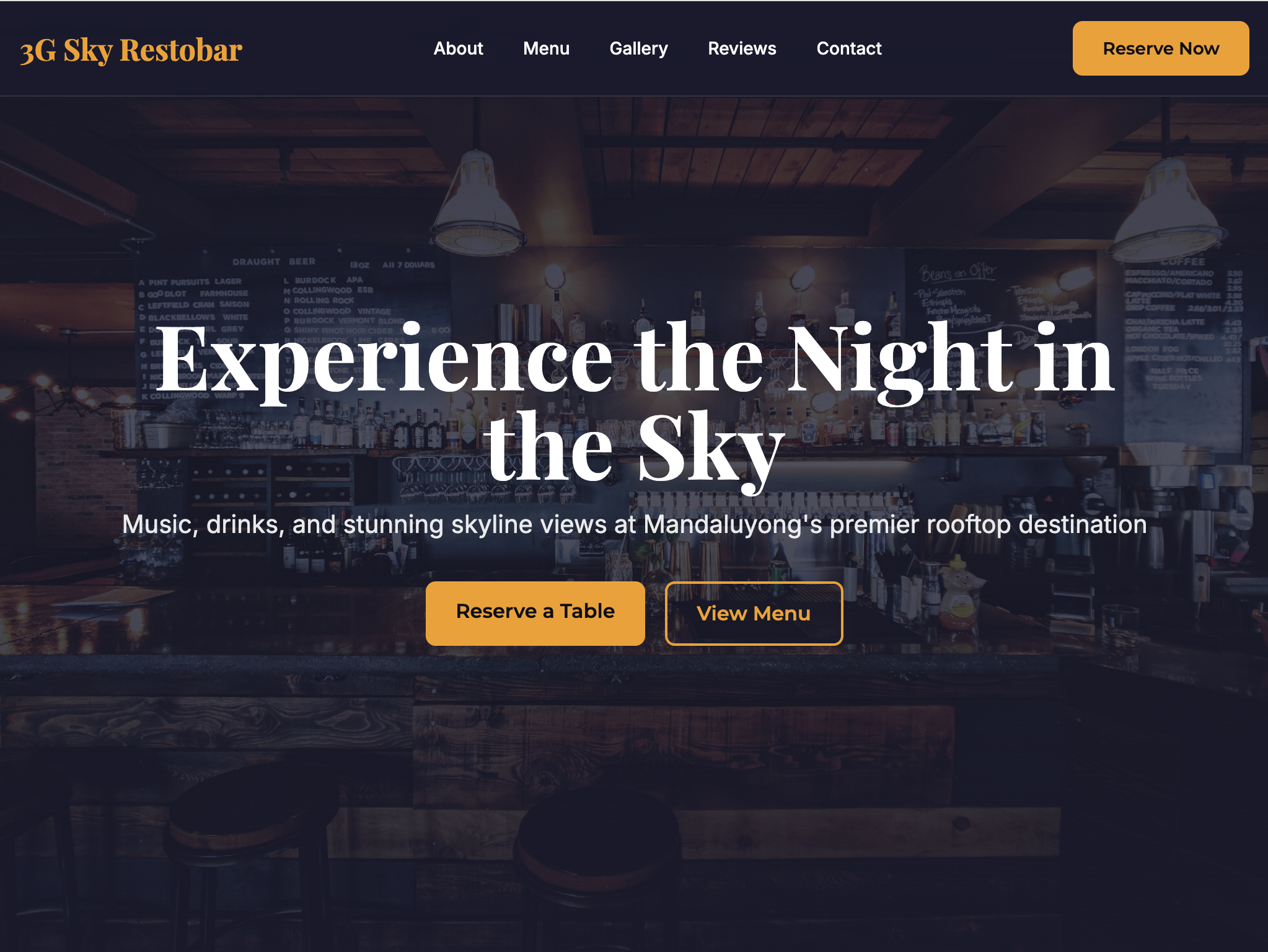 3G Sky Restobar Desktop