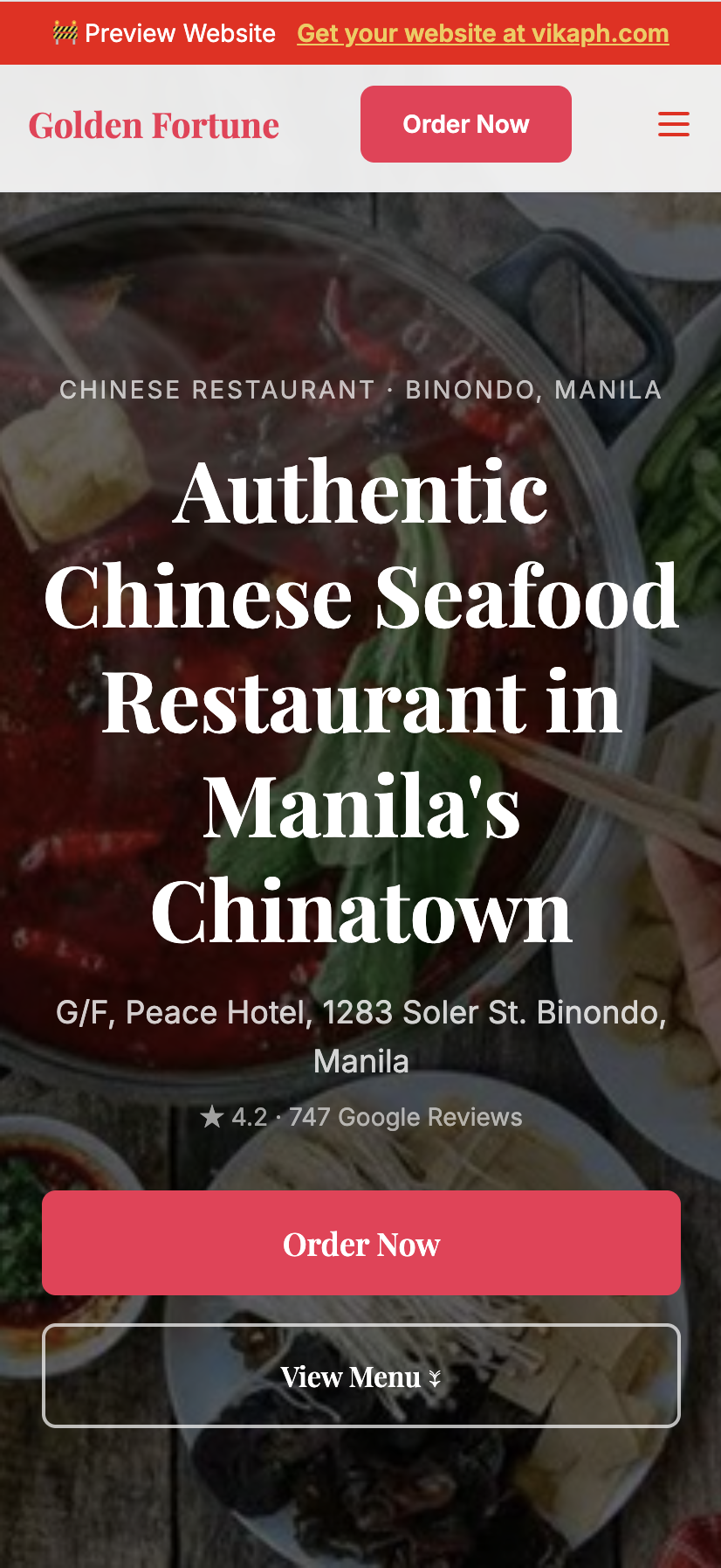 Golden Fortune Seafood Restaurant Mobile