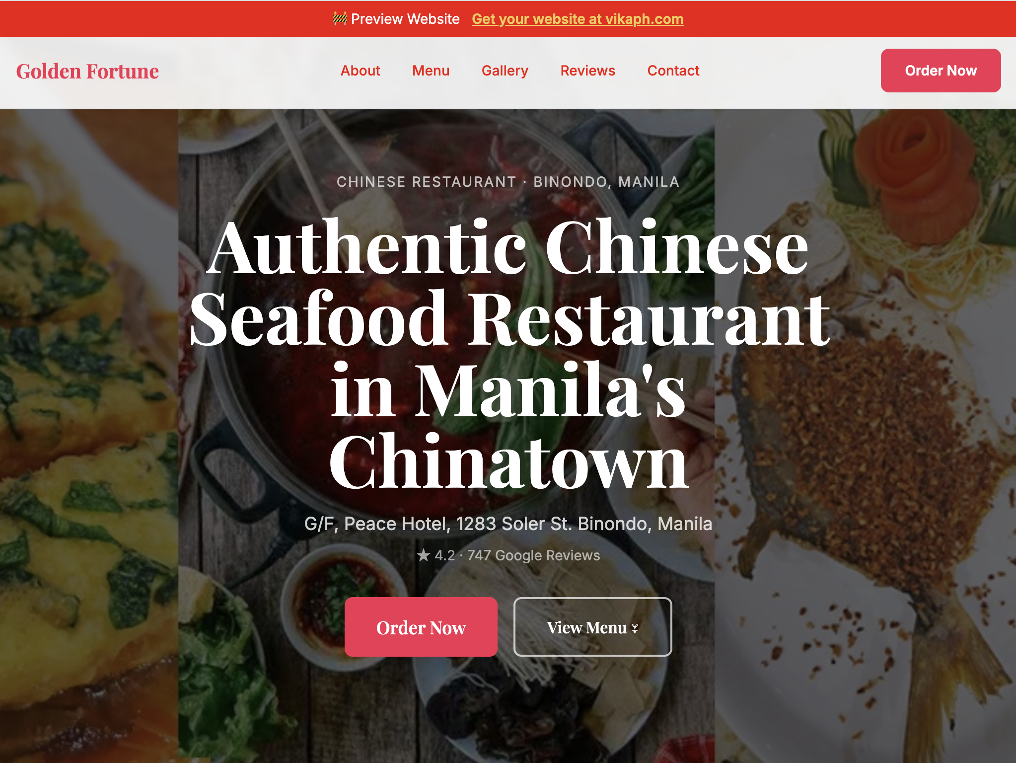 Golden Fortune Seafood Restaurant Desktop