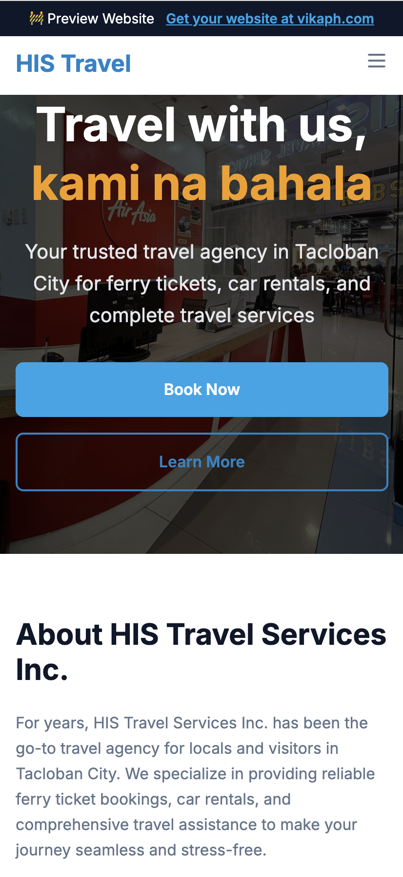 HIS Travel Services Mobile