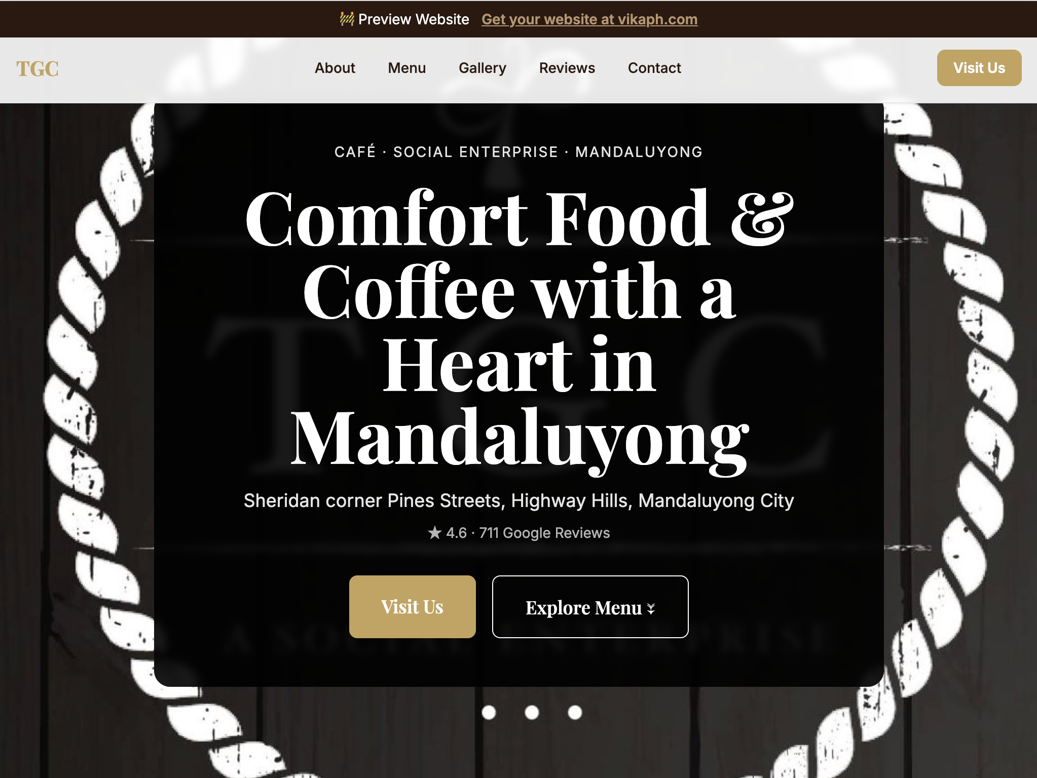 The Giving Cafe Sheridan Desktop