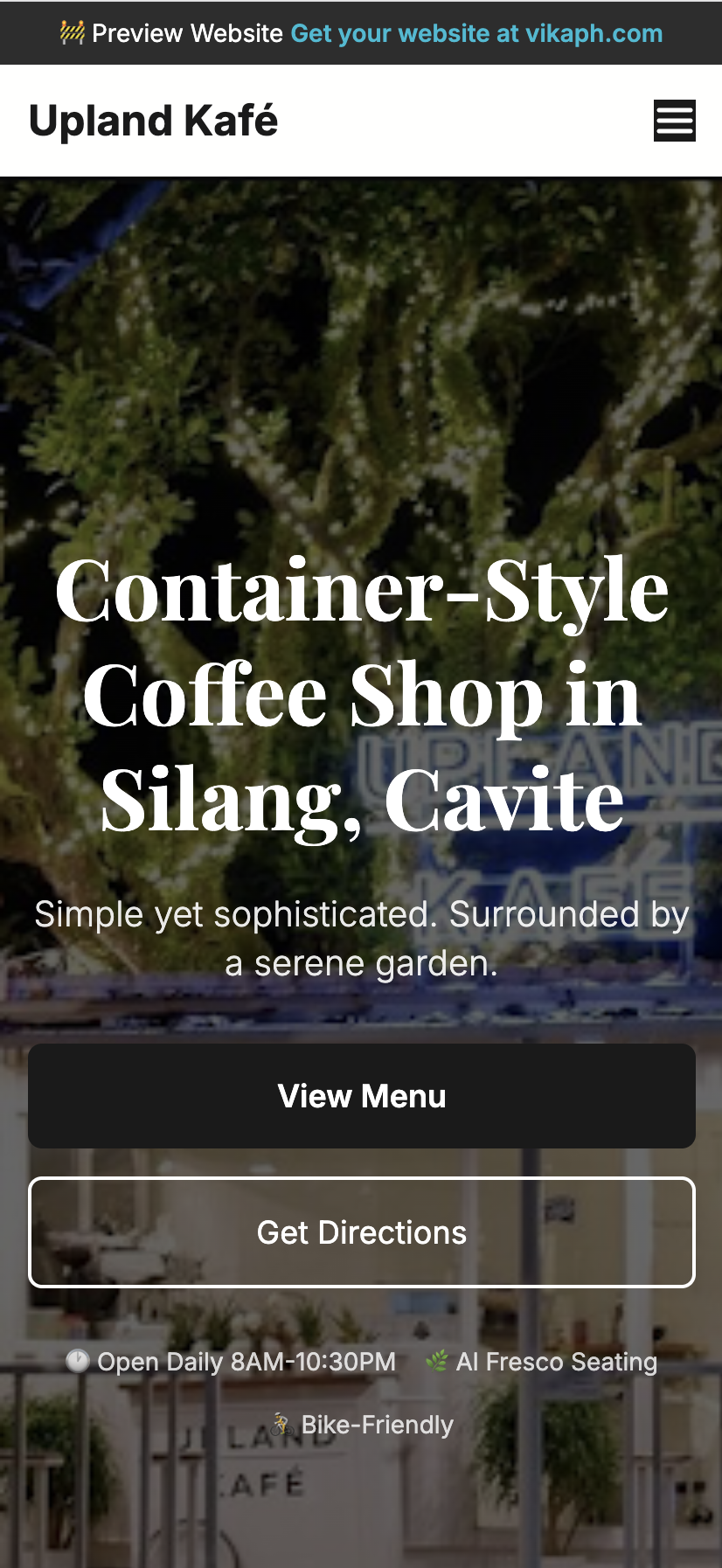 Upland Kafe Silang Mobile